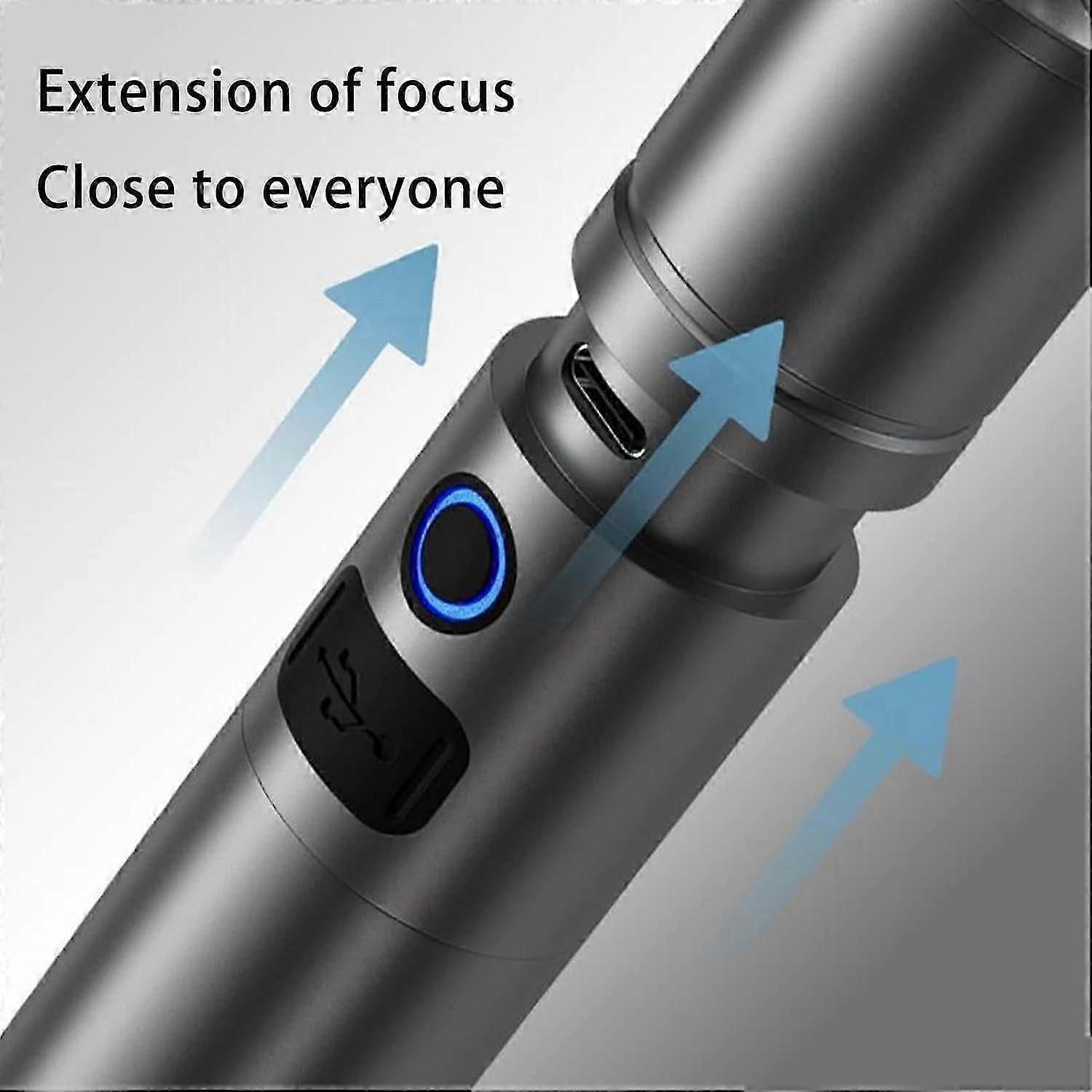 Rechargeable LED Flashlight High Brightness Emergency Torch Portable and Powerful - Image 4