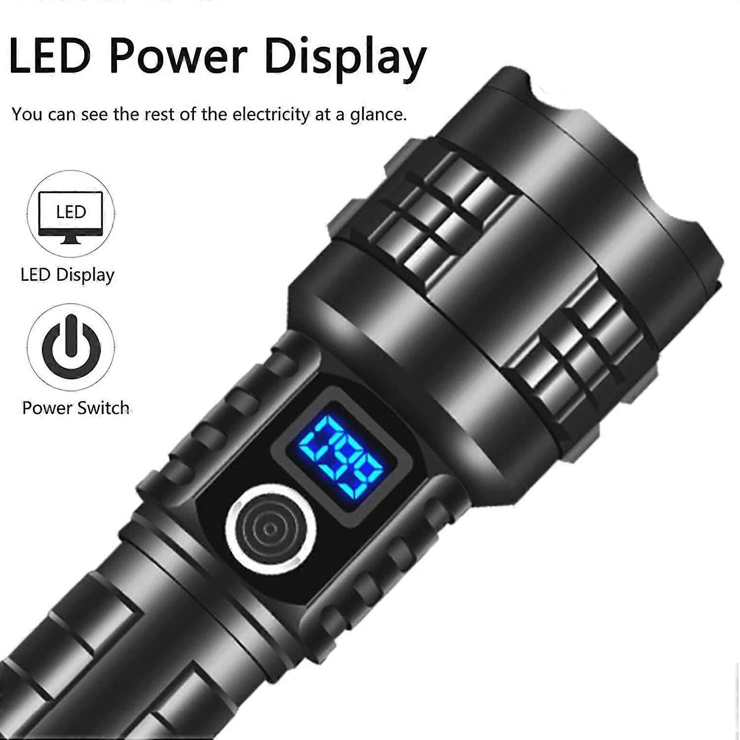 Powerful Pocket Flashlight Super Bright Waterproof Handheld Torch Rechargeable - Image 2