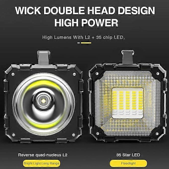 Rechargeable LED Spotlight Flashlight High Power Torch with Focus Beam - Image 2