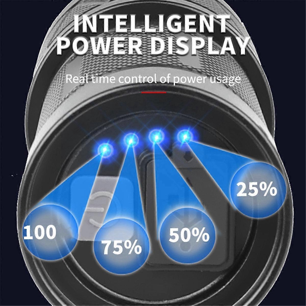Ultra-Bright Handheld Flashlight Rechargeable Zoomable Tactical Torch - Image 2