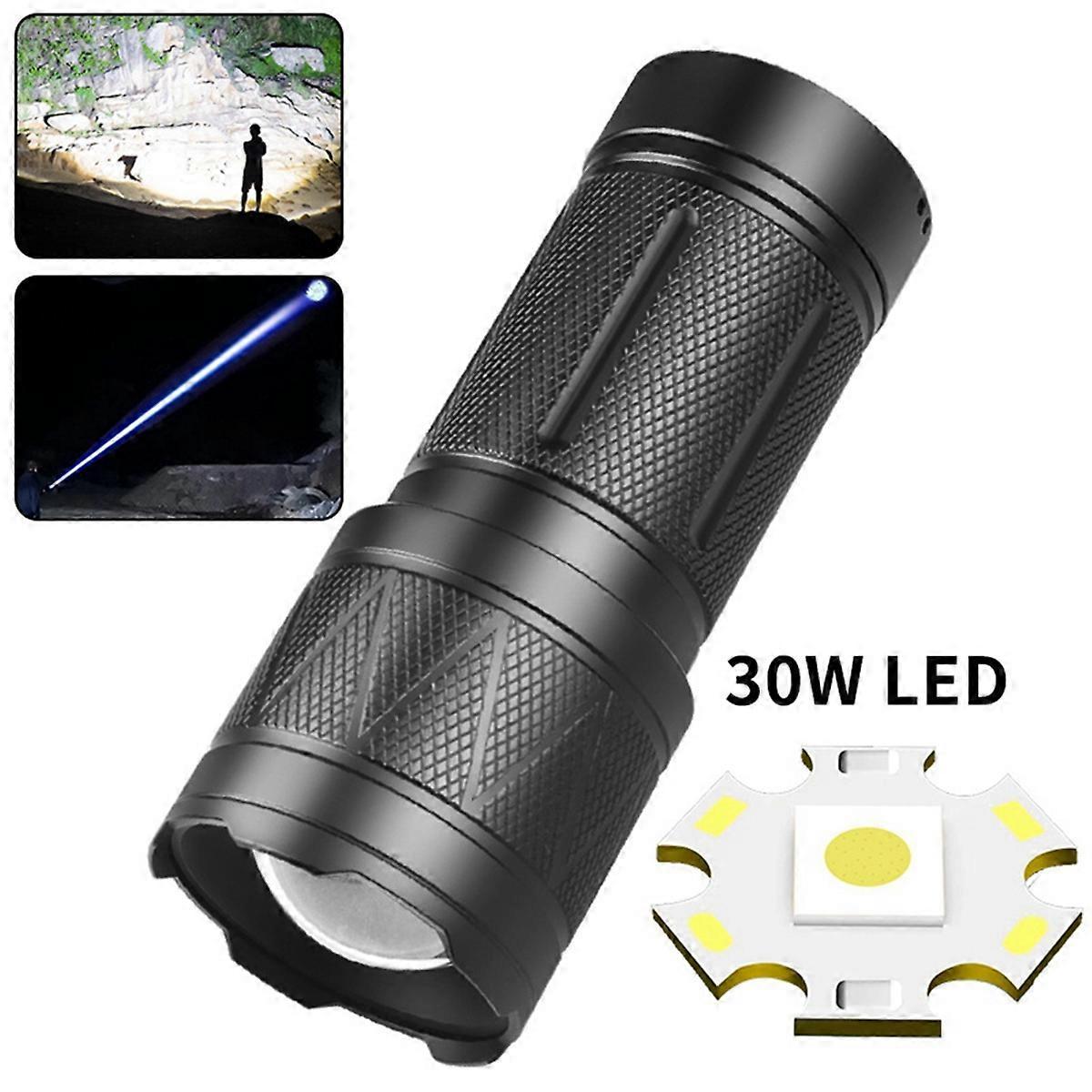 Ultra-Bright Handheld Flashlight Rechargeable Zoomable Tactical Torch - Image 3