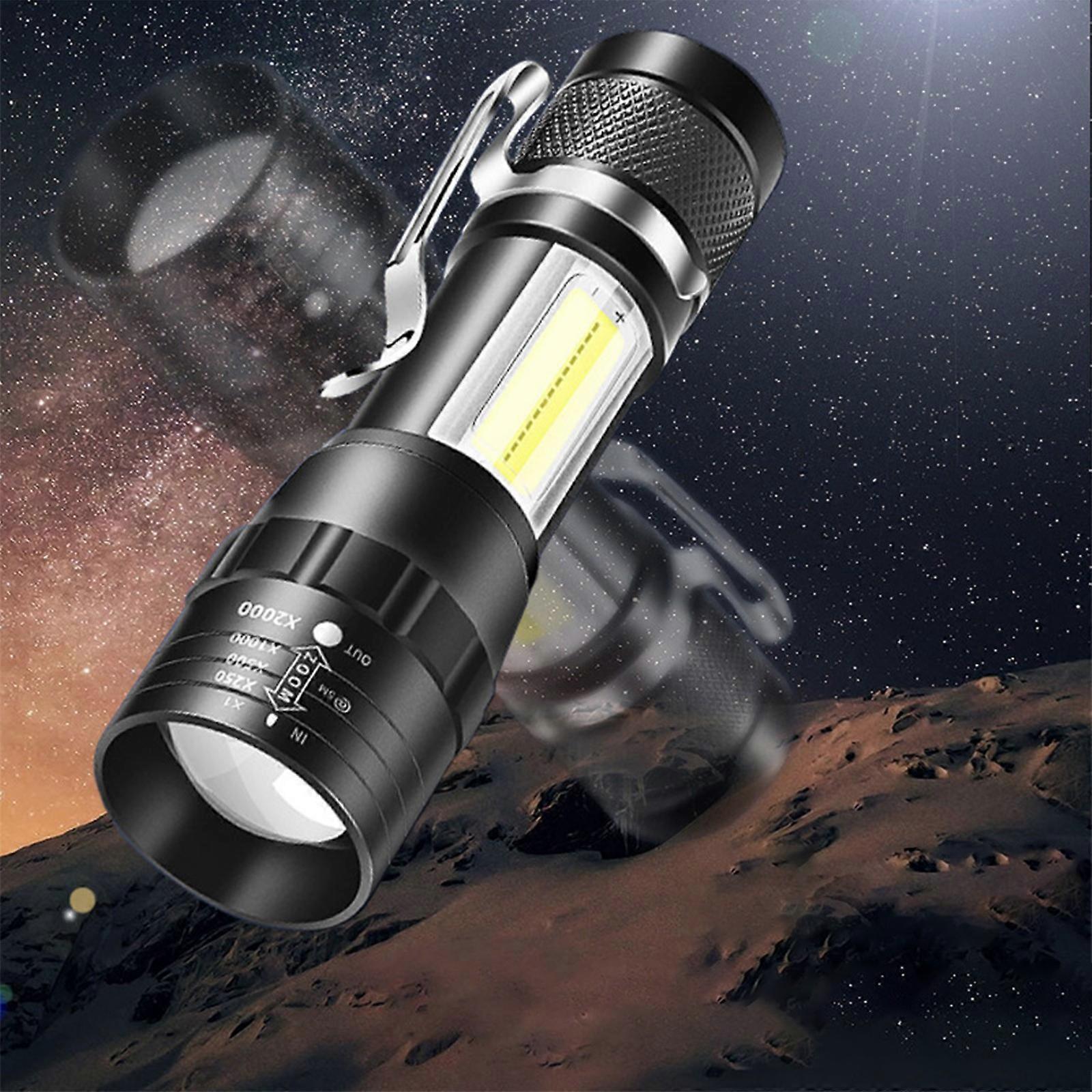 1000LM LED Flashlight Rechargeable Zoomable Torch with 4 Modes Super Bright Handheld Light - Image 1