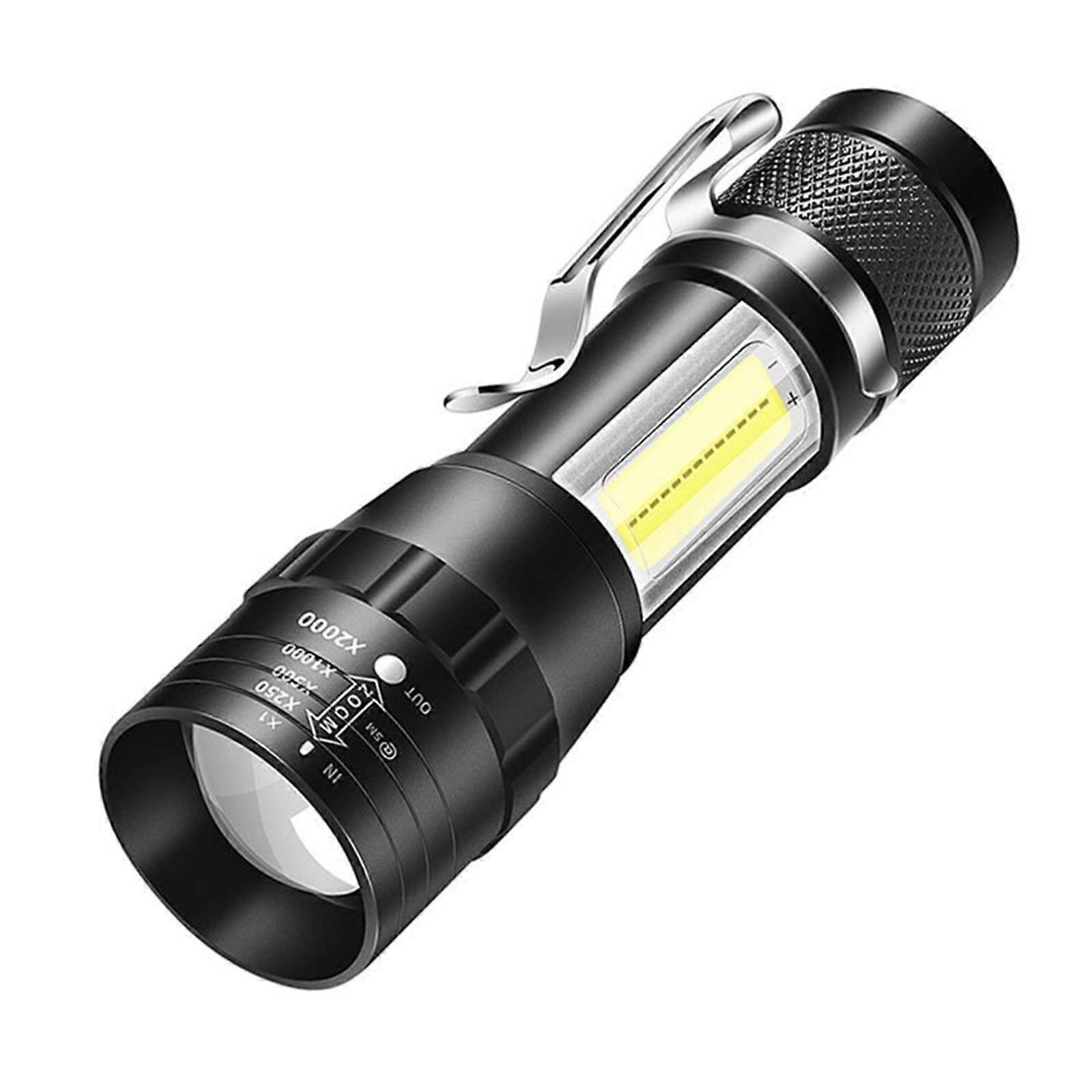 1000LM LED Flashlight Rechargeable Zoomable Torch with 4 Modes Super Bright Handheld Light - Image 3