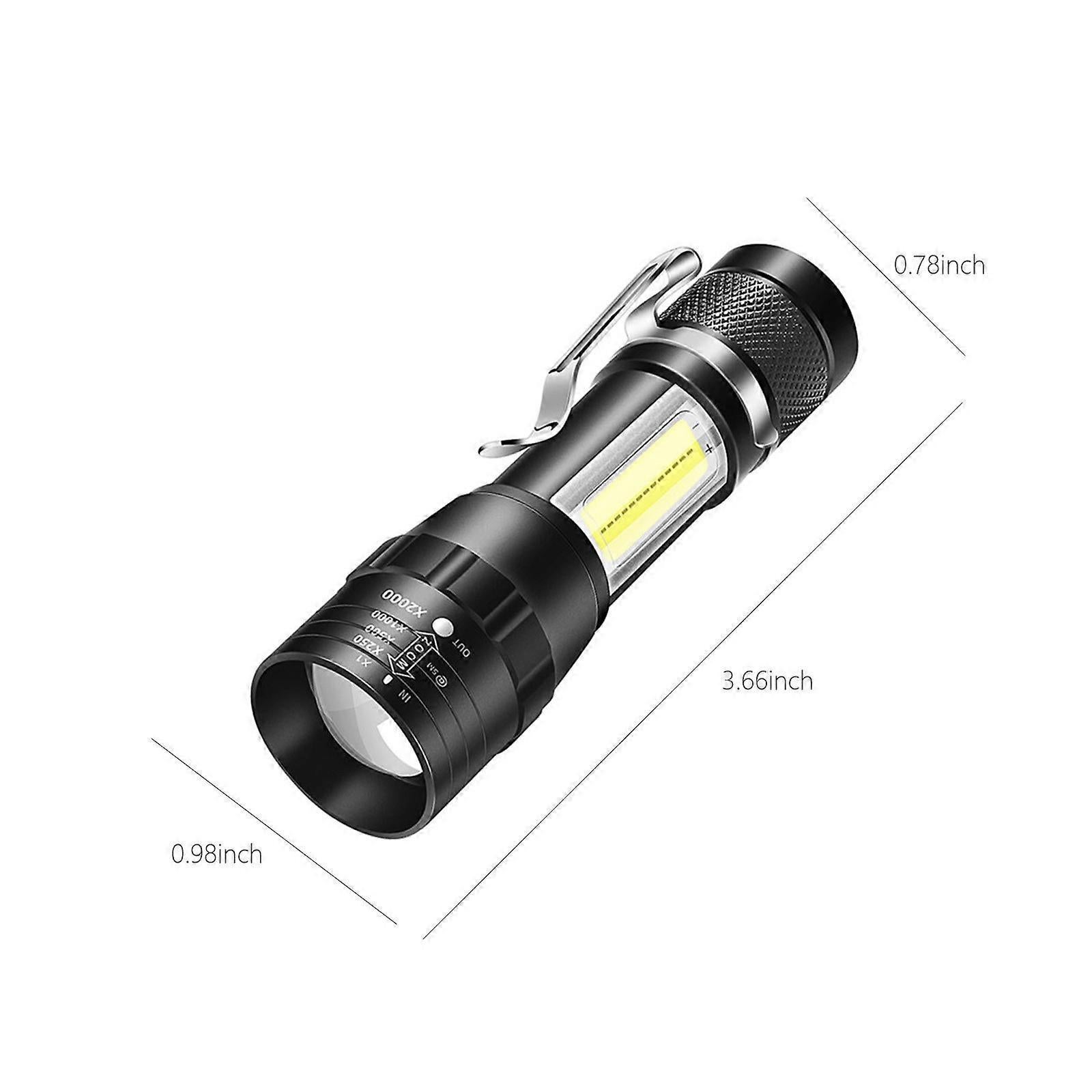 1000LM LED Flashlight Rechargeable Zoomable Torch with 4 Modes Super Bright Handheld Light - Image 4