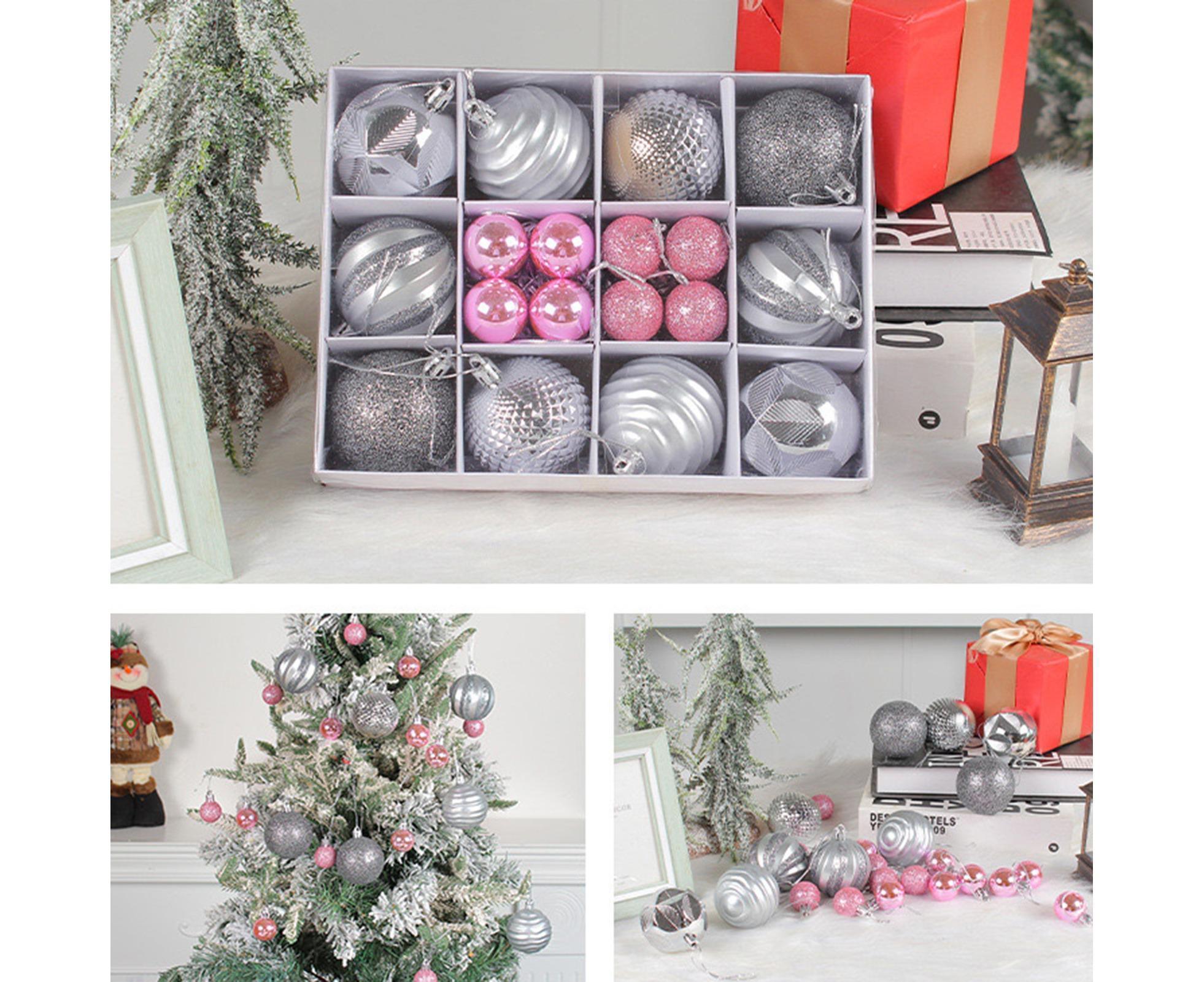 26Pcs Christmas Tree Balls Adorable Exquisite Prop-Silver - Image 2
