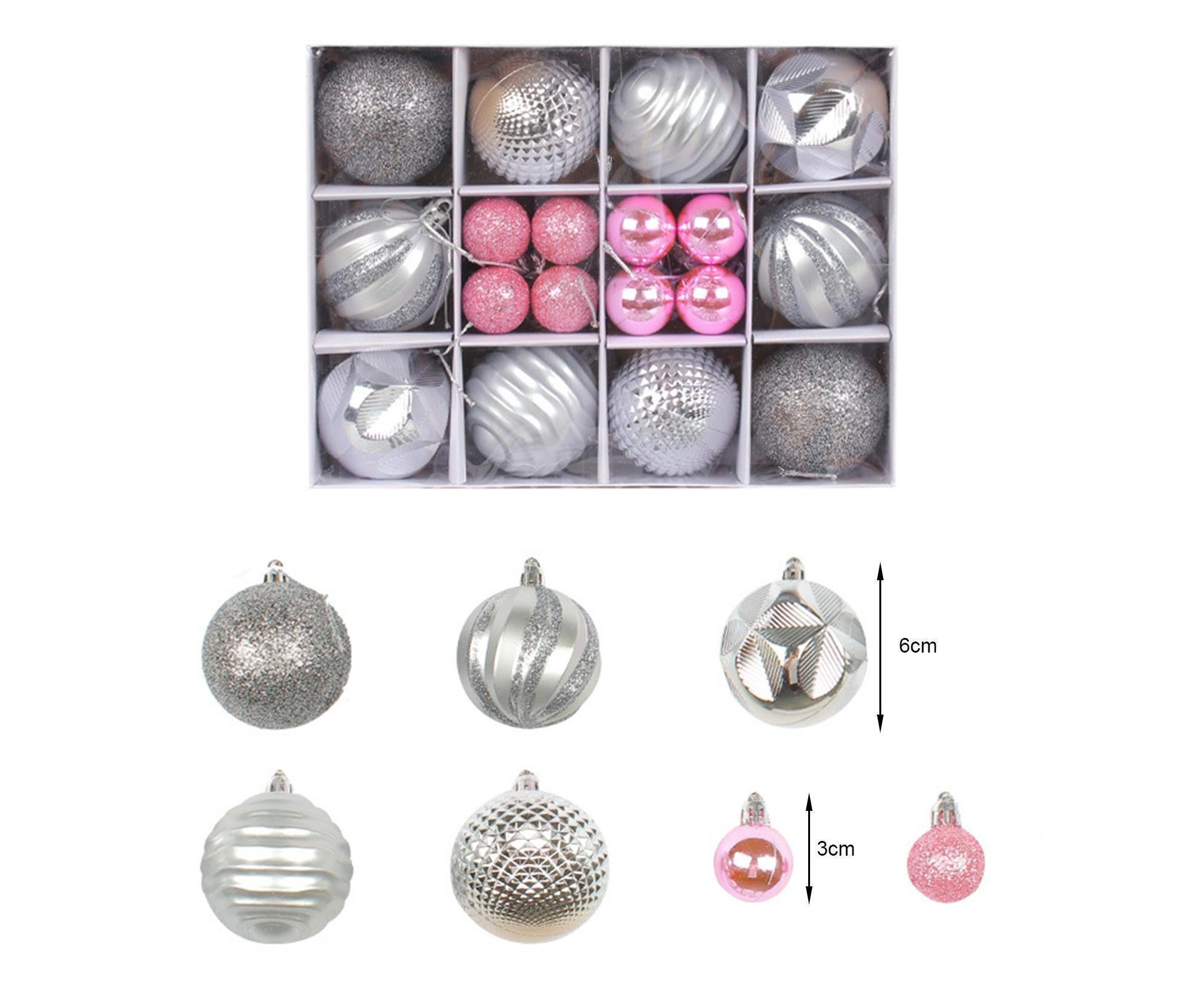 26Pcs Christmas Tree Balls Adorable Exquisite Prop-Silver - Image 3