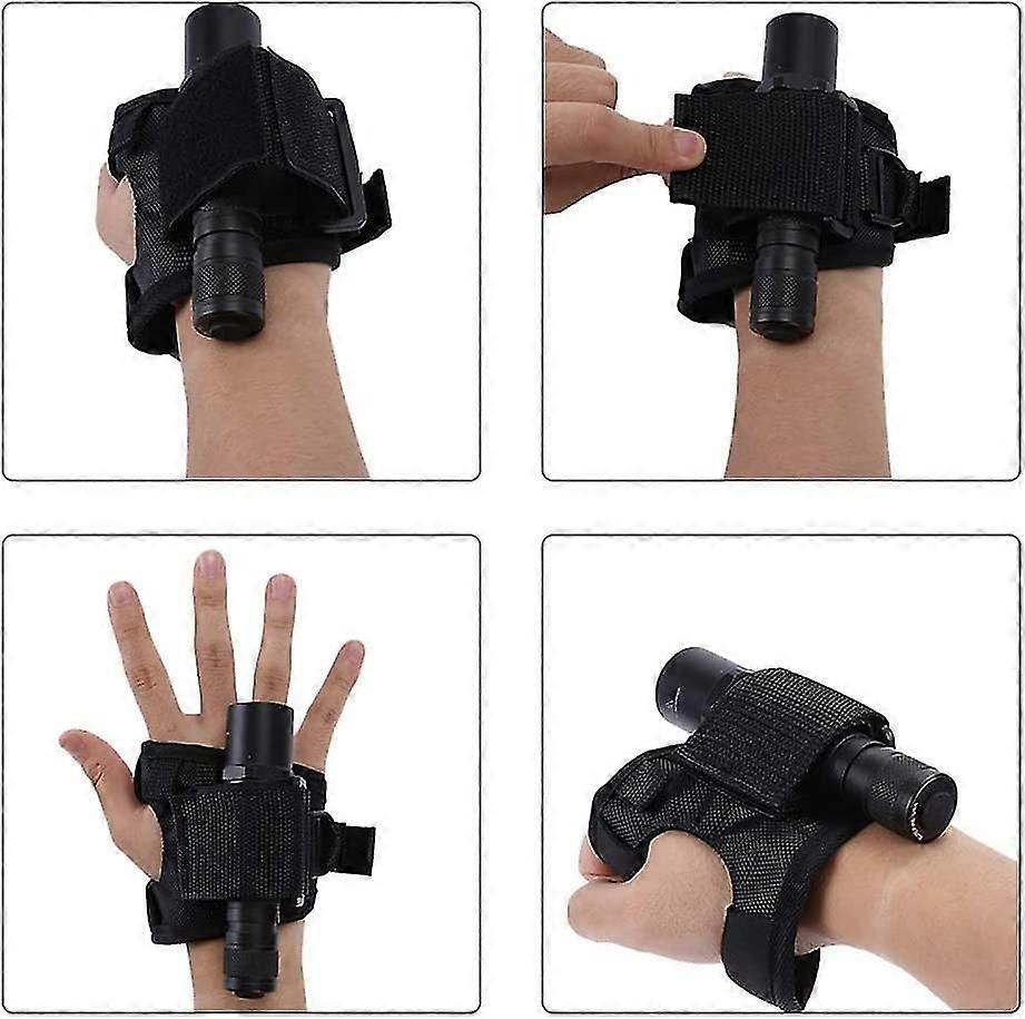 Flashlight Gloves & Holster Set Wrist Support Holder for 20-38mm Diameter Flashlights - Image 2