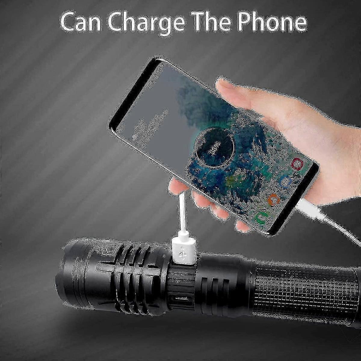 P70 High Power Flashlight Portable Outdoor Torch Rechargeable LED Light - Image 3