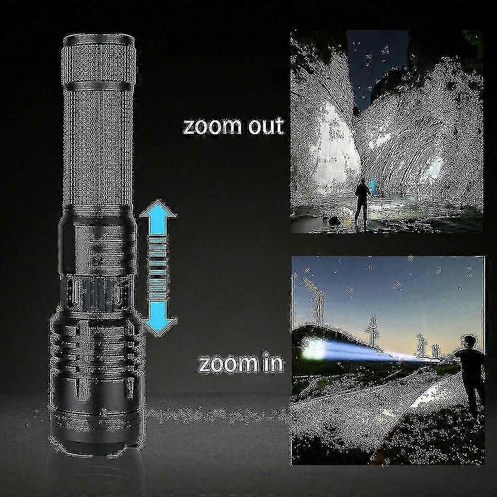 P70 High Power Flashlight Portable Outdoor Torch Rechargeable LED Light - Image 4