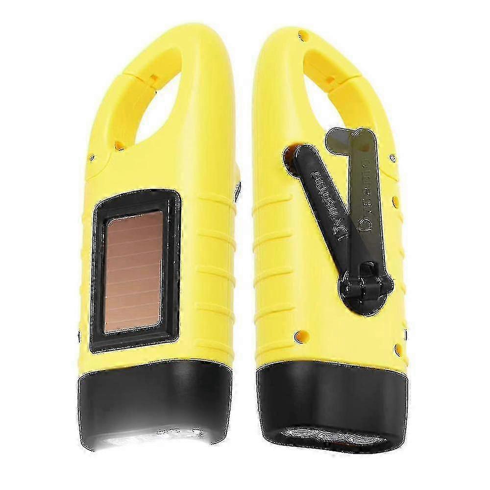 Solar Flashlight Emergency LED Handheld Mini Rechargeable Torch Light - Image 1