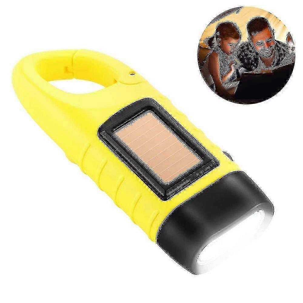 Solar Flashlight Emergency LED Handheld Mini Rechargeable Torch Light - Image 2