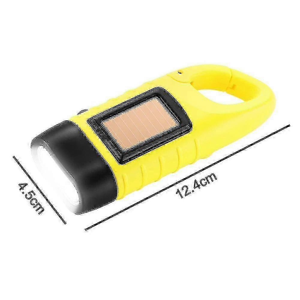 Solar Flashlight Emergency LED Handheld Mini Rechargeable Torch Light - Image 5
