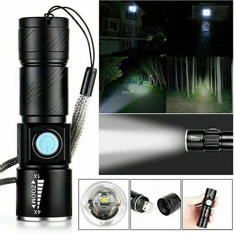 Rechargeable Aluminum LED Scuba Flashlight Waterproof Torch for Hiking & Diving - Image 1