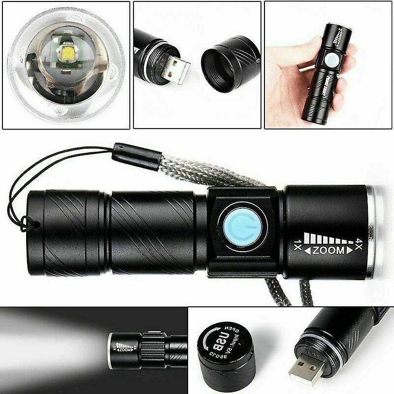 Rechargeable Aluminum LED Scuba Flashlight Waterproof Torch for Hiking & Diving - Image 2