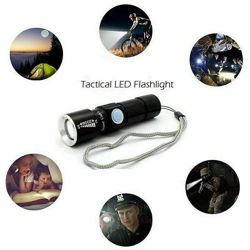Rechargeable Aluminum LED Scuba Flashlight Waterproof Torch for Hiking & Diving - Image 3