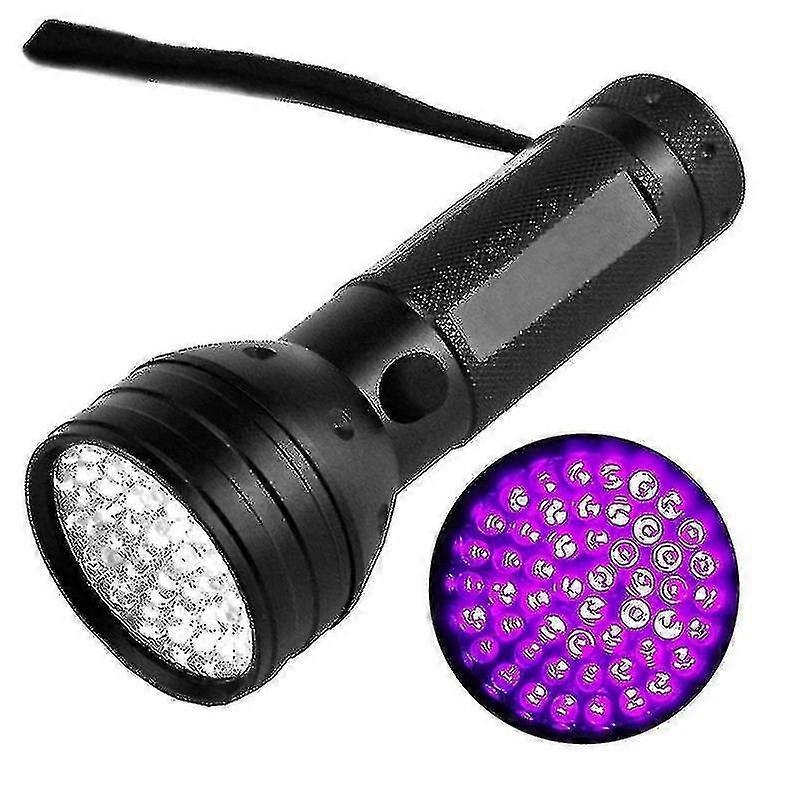 51 LED UV Flashlight Purple Light Torch for Pet Stain Detection and Inspection - Image 1