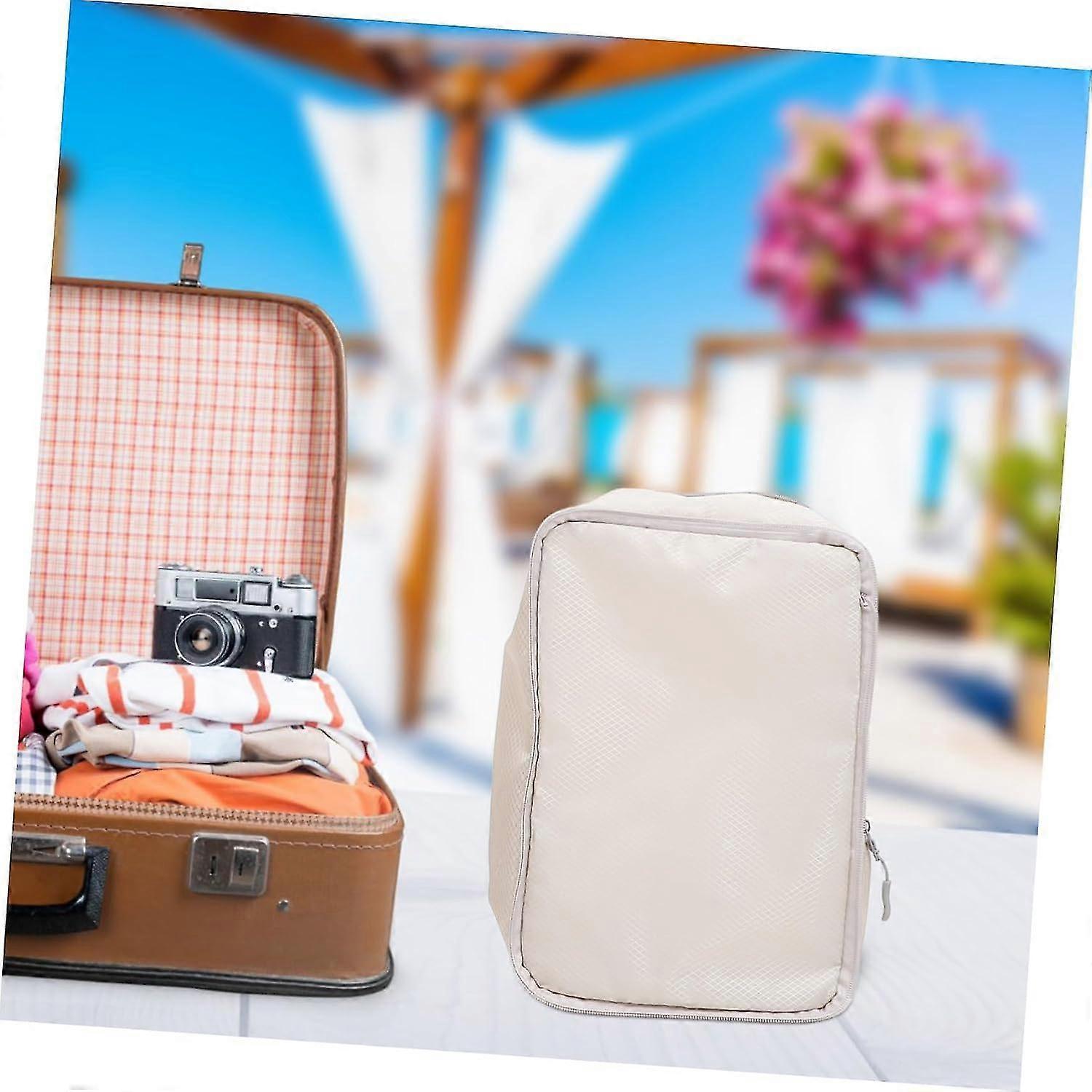 4pcs Extra Large Compression Packing Cubes Hanging Travel Organiser Bags - Polyester - Image 4