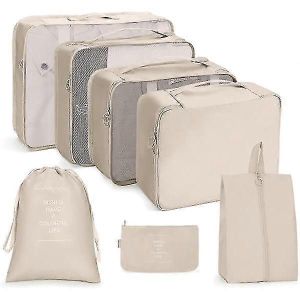 7pcs Travel Packing Cubes for Suitcases Travel Organizer Bag Set - Image 1