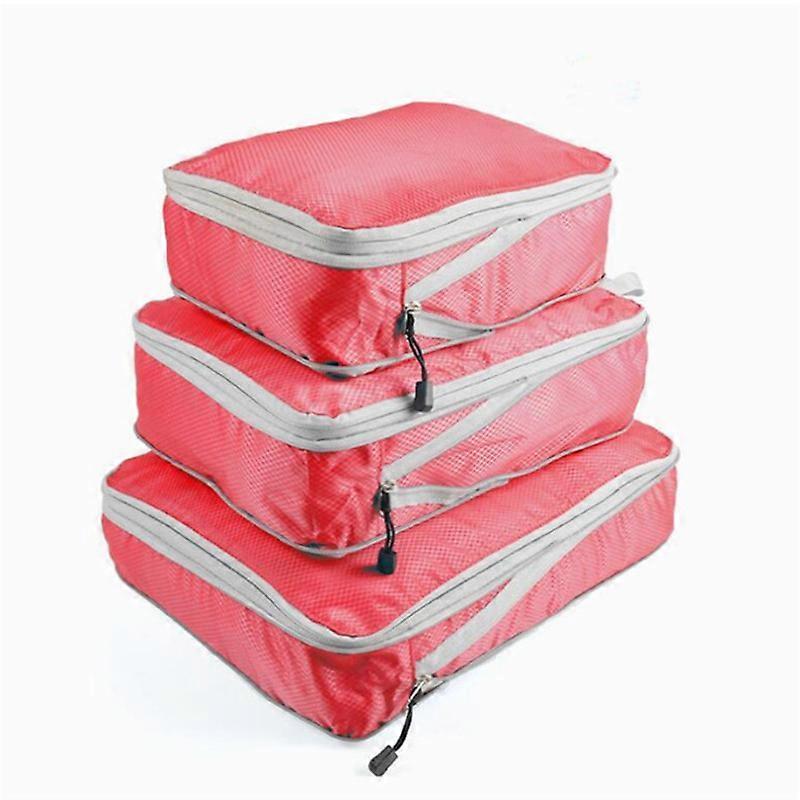 3pcs Compression Packing Cubes for Travel Suitcase Organizers Set - Image 1