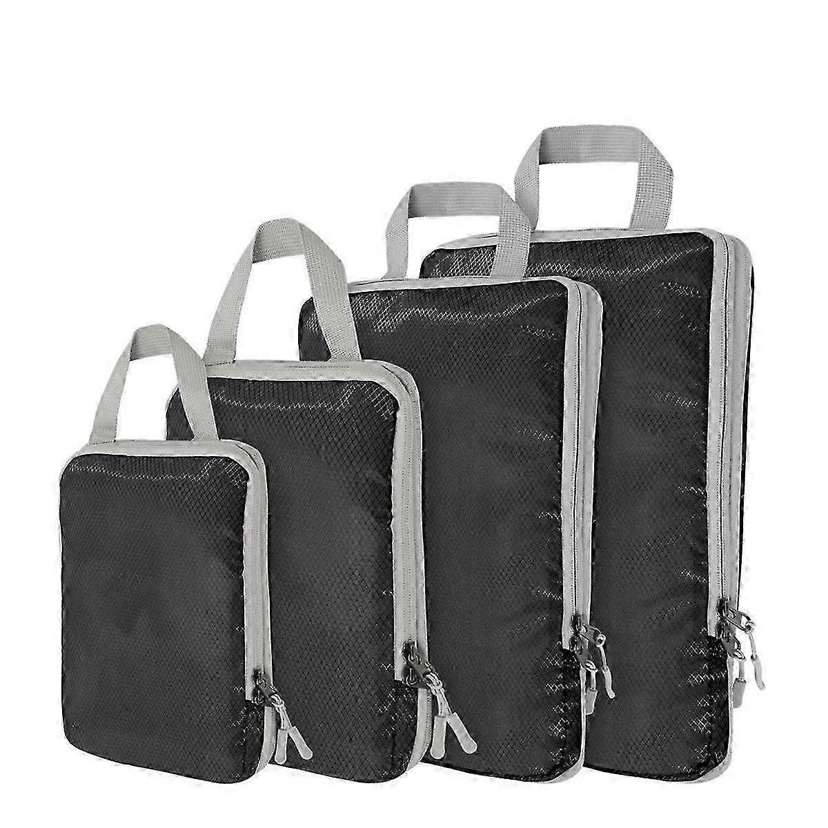 4pcs Ultralight Compression Packing Cubes for Carry-On Suitcase Travel Bags - Image 1