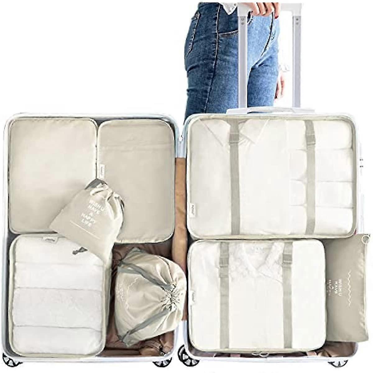 8pcs Packing Cubes for Suitcases Travel Compression Organizer for Clothes, Shoes & More - Image 2