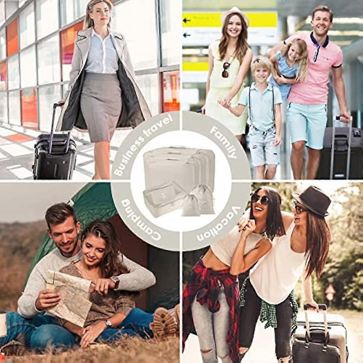 8pcs Packing Cubes for Suitcases Travel Compression Organizer for Clothes, Shoes & More - Image 4