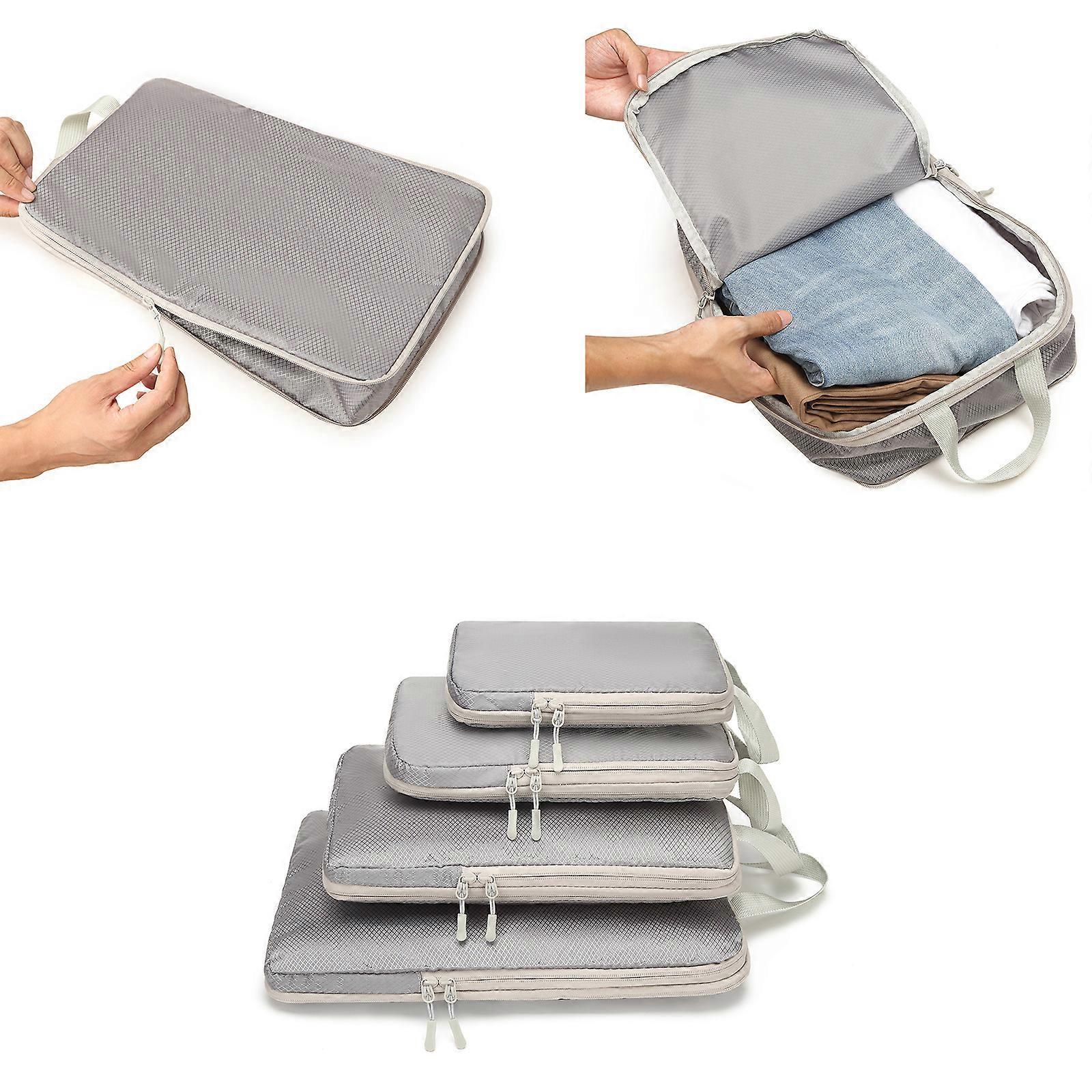 Luggage Cubes Storage Organizer Bags Travel Compression Packing Cubes Set - Image 2