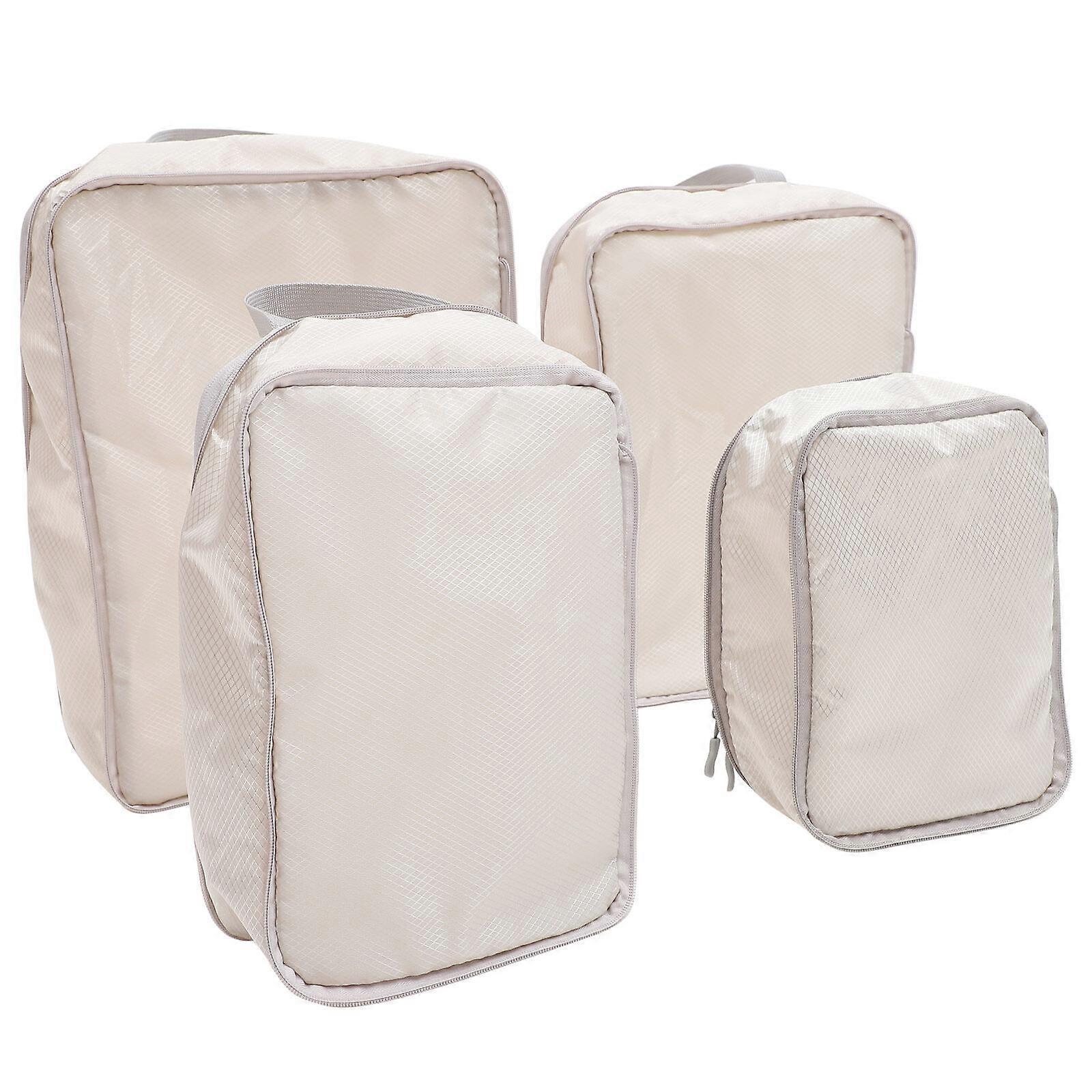 4pcs Compression Packing Cubes Travel Organizer Bags for Suitcases - Image 1