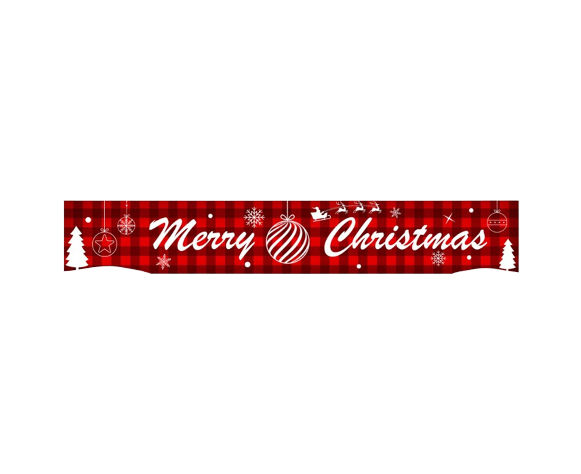 Christmas Santa Claus Letter Porch Door Background Hanging Banner Party Decor-B - Image 1