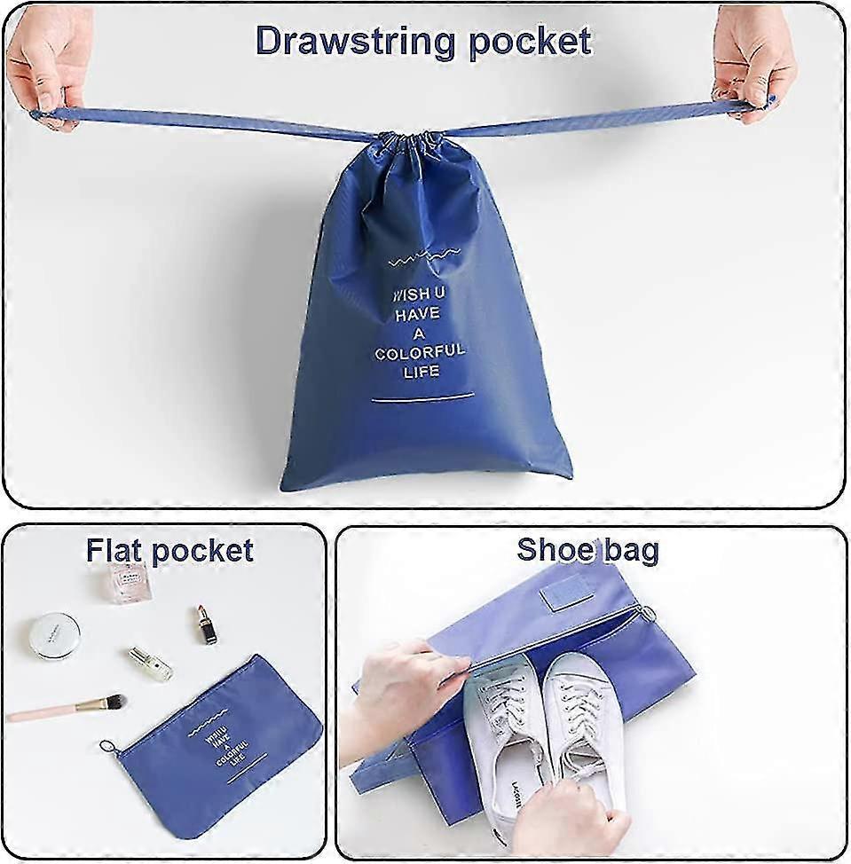 7pcs Clothes Packing Cubes Bag Set for Suitcase Storage and Organization - Image 4