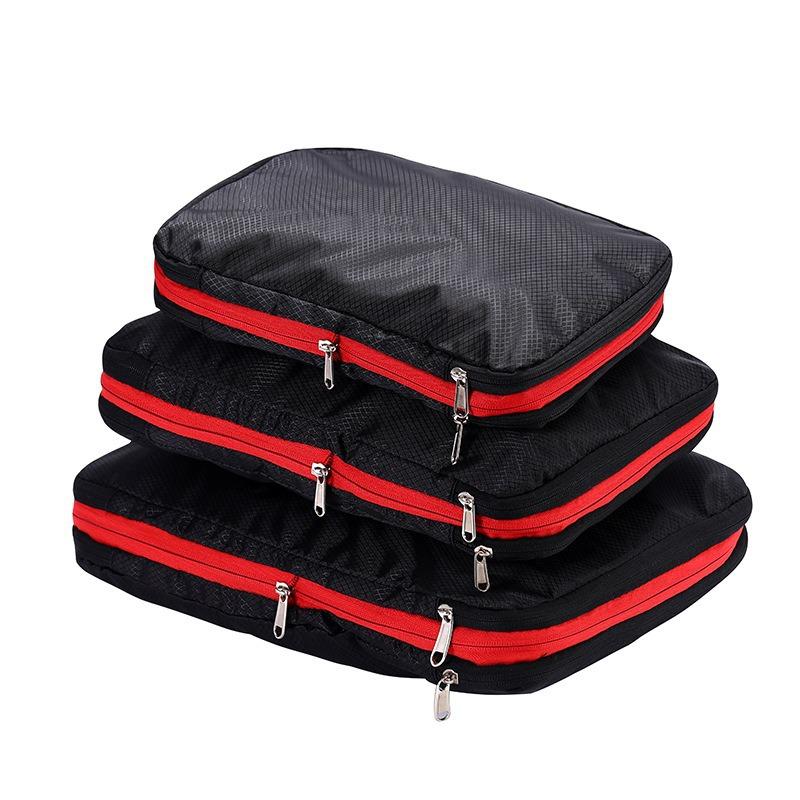 3pcs Travel Luggage Packing Cubes Organizers & Storage Bag Set - Image 1