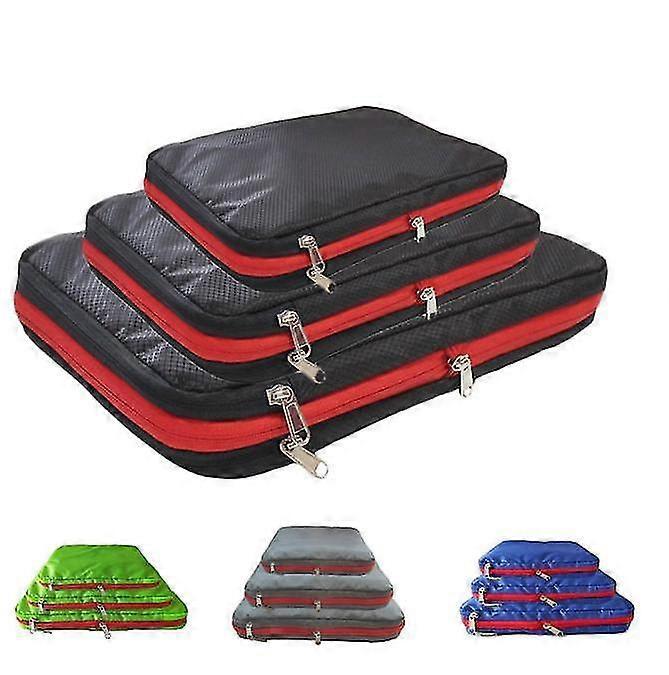 3pcs Travel Luggage Packing Cubes Organizers & Storage Bag Set - Image 2