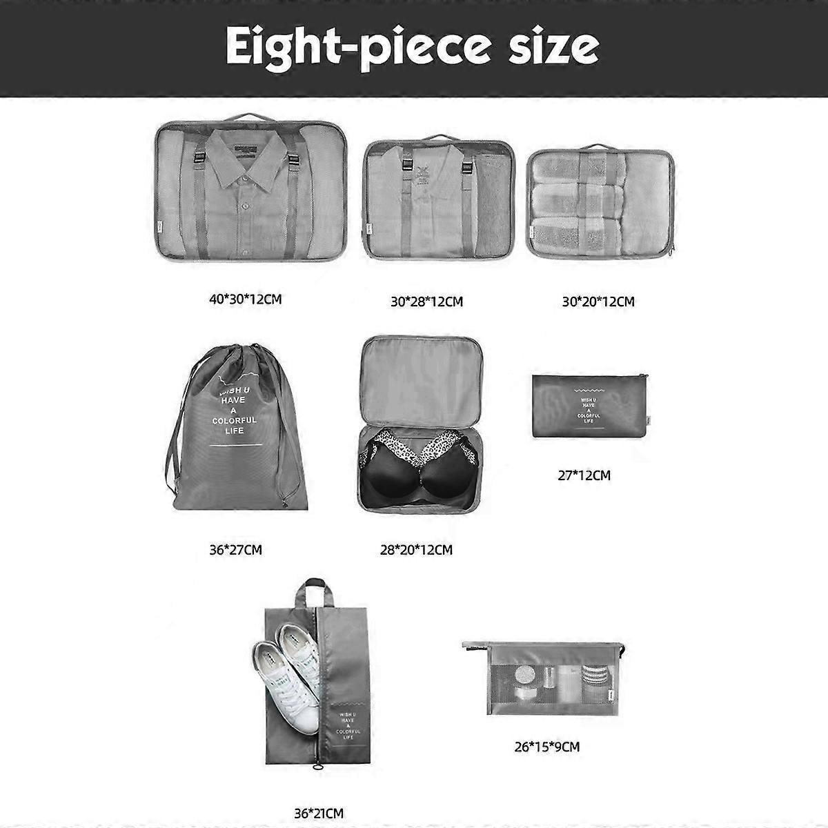 Packing Cubes for Travel, Luggage Organizers and Accessories Set - Image 2