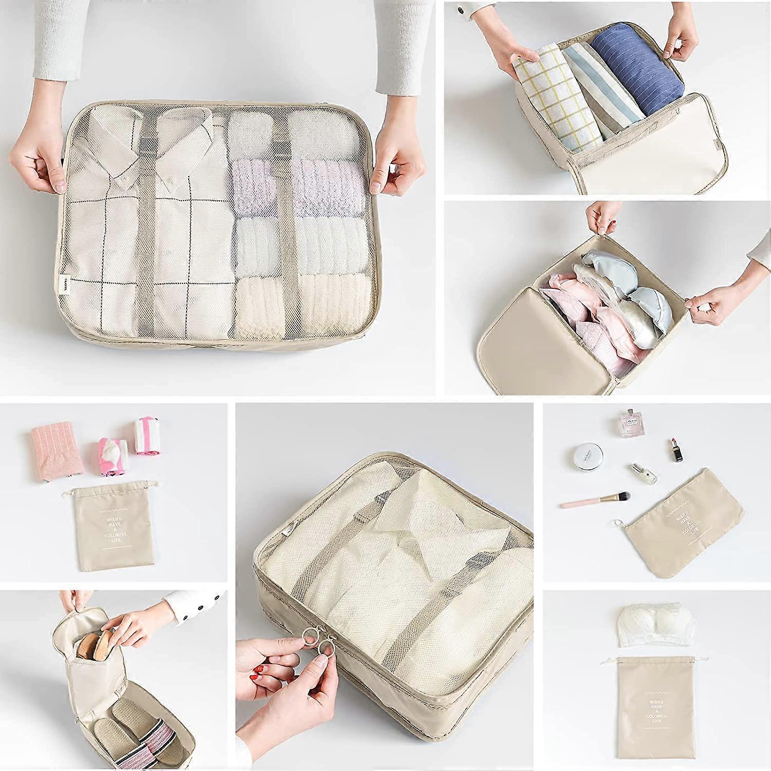 Waterproof Travel Packing Cube Suitcase Organizer Bag - Image 5