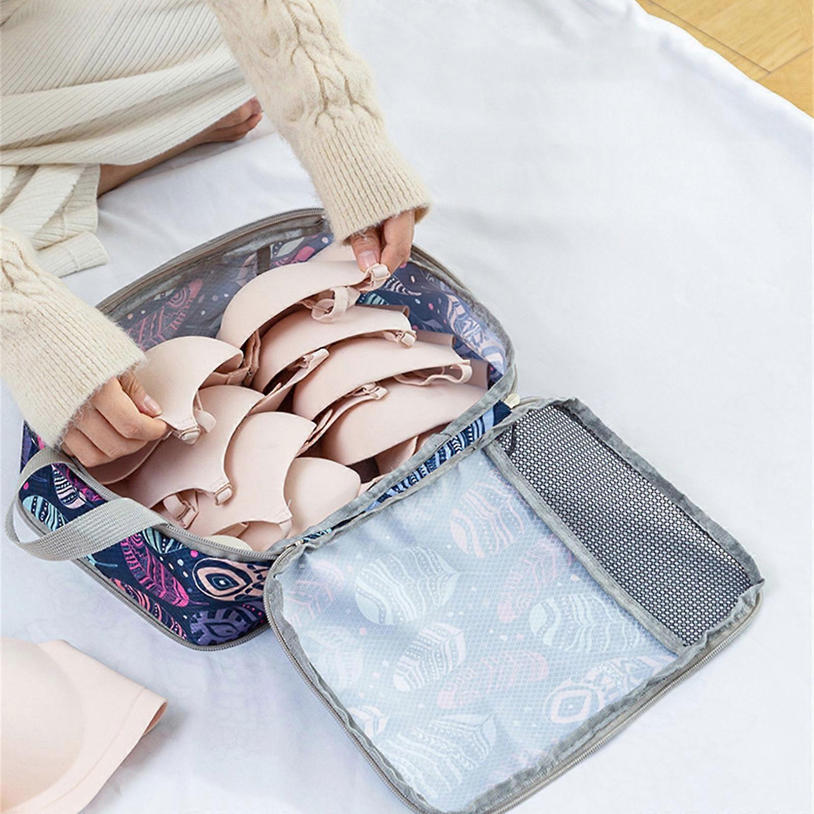 4pcs Travel & Home Packing Cubes with Printed Design for Easy Organization - Image 4