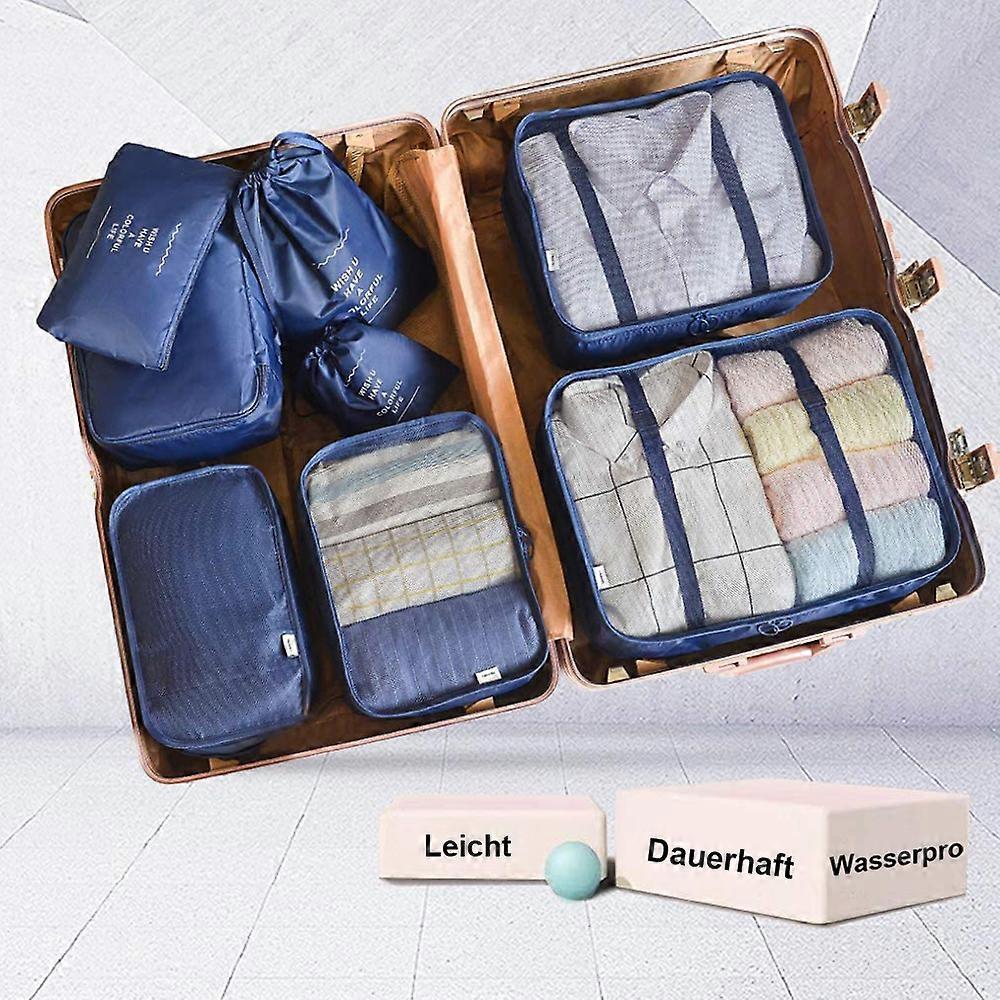 8pcs Travel Organizer Set Packing Cubes for Clothes, Shoes, Toiletries & More - Image 5