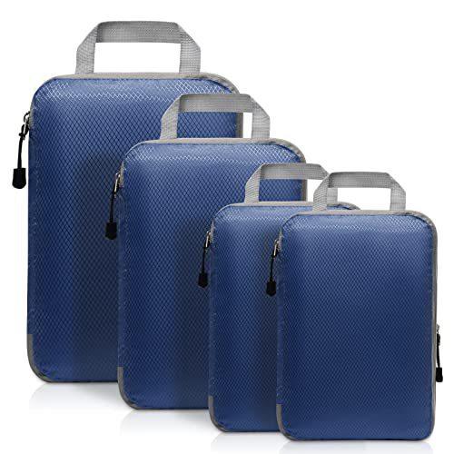 Compression Packing Cubes for Suitcases Gray Extensible Organizer Set - Image 1