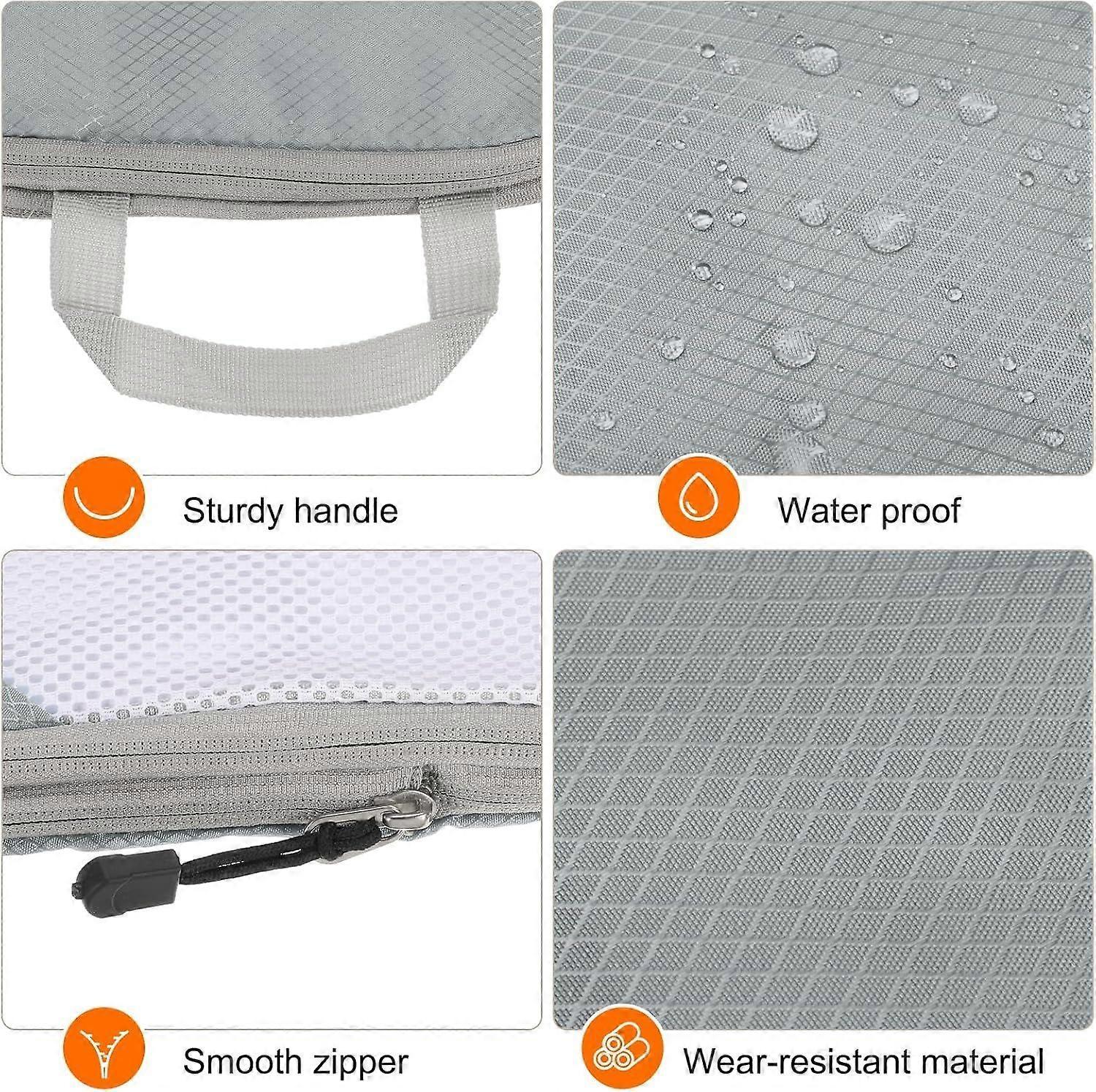 3pcs Compression Packing Cubes Lightweight Suitcase Luggage Organizers - Image 5