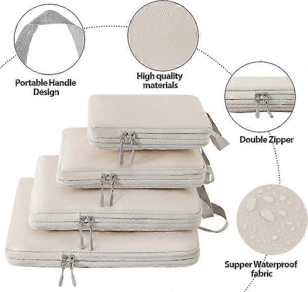 6pcs Packing Cubes Set Compression Bags & Organizers for Travel Suitcases - Image 3