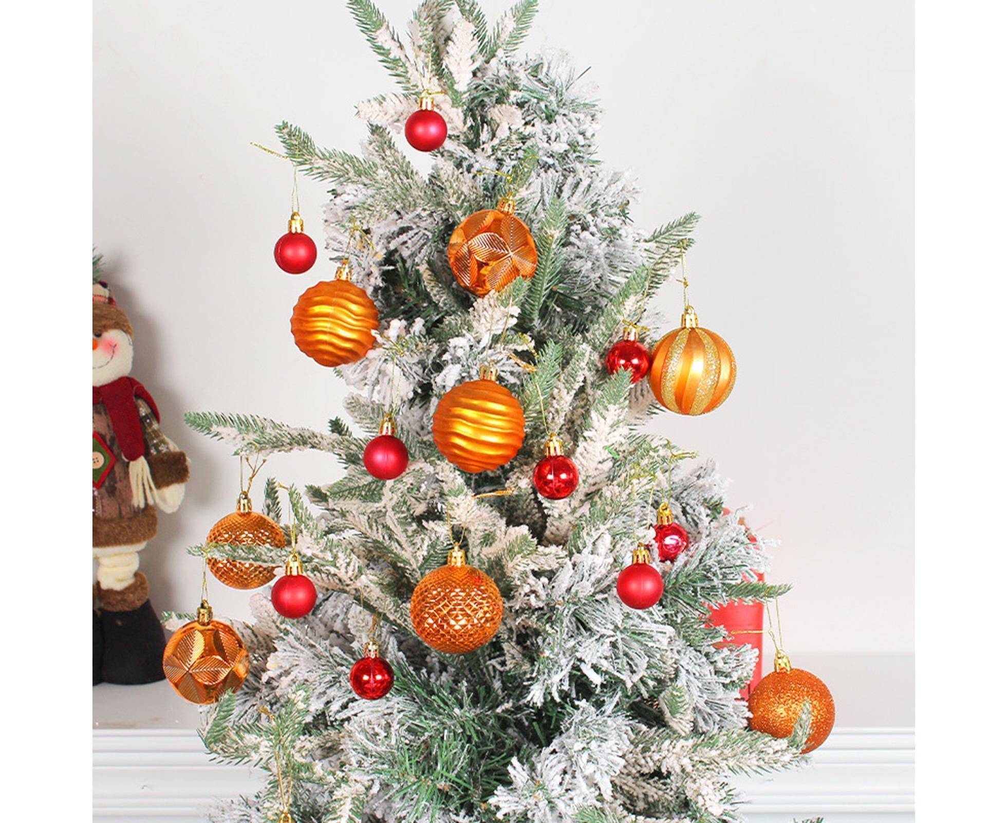 26Pcs Christmas Tree Balls Adorable Exquisite Prop-Orange - Image 5