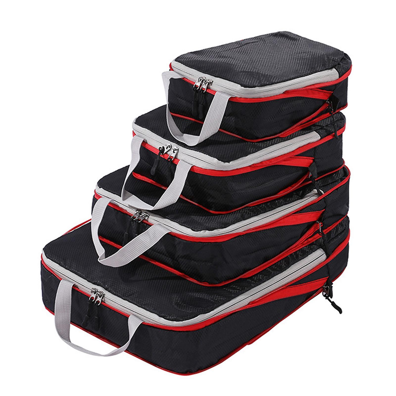 4pcs Packing Cubes Set with Foldable Shoe and Laundry Bag Organizer - Image 1