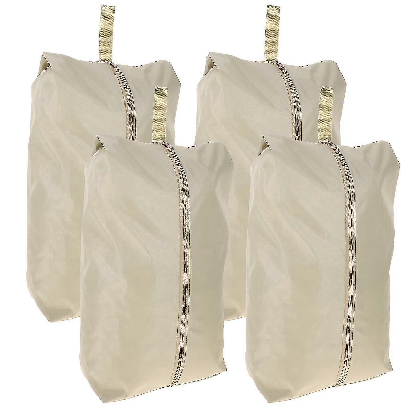 4pcs Travel Packing Cubes with Zipper Shoe and Clothes Bags for Luggage - Image 1