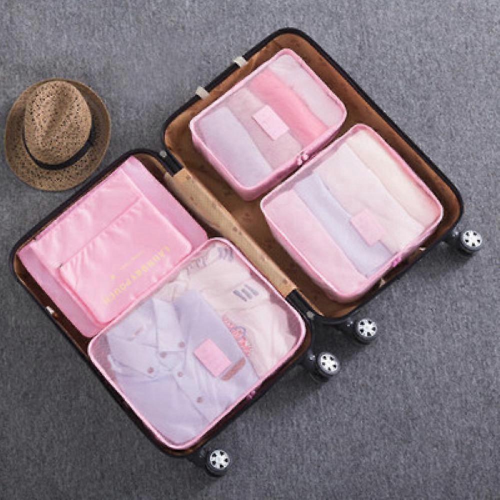 6pcs Packing Cubes Travel Storage Zip Organizers for Clothes, Socks, Underwear - Image 2