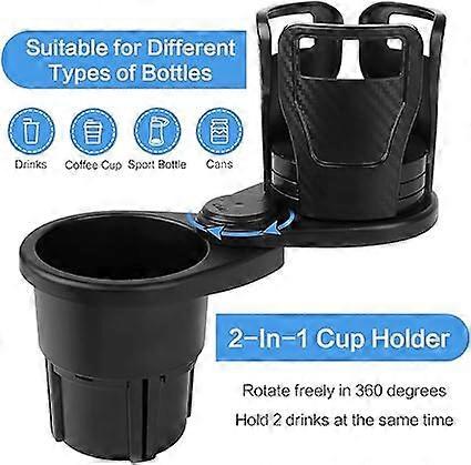 1pc Adjustable Universal Car Cup Holder - Multifunctional Drink Organizer - Image 3