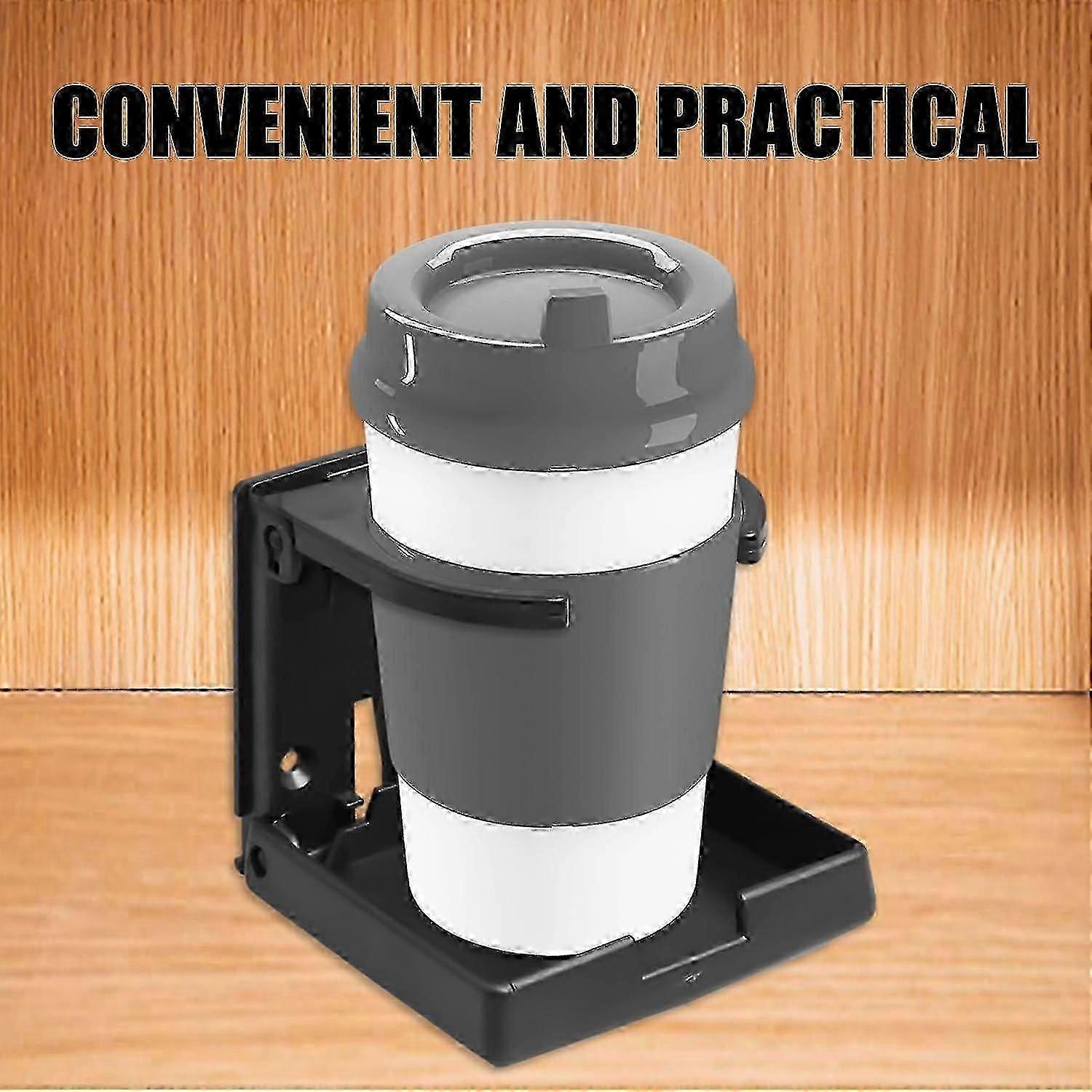 2pcs Adjustable Foldable Car Cup Holders - Portable Drink Holder Set Black - Image 5