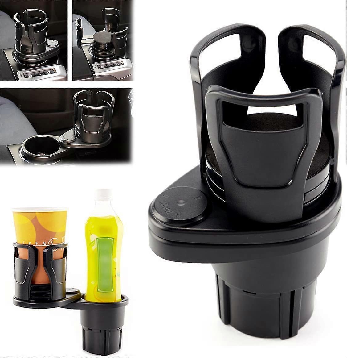 2-in-1 Car Cup Holder Expander - Adjustable Multifunctional Organizer for Travel Use - Image 1