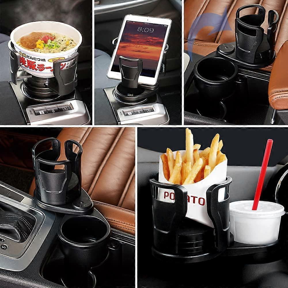 2-in-1 Car Cup Holder Expander - Adjustable Multifunctional Organizer for Travel Use - Image 2