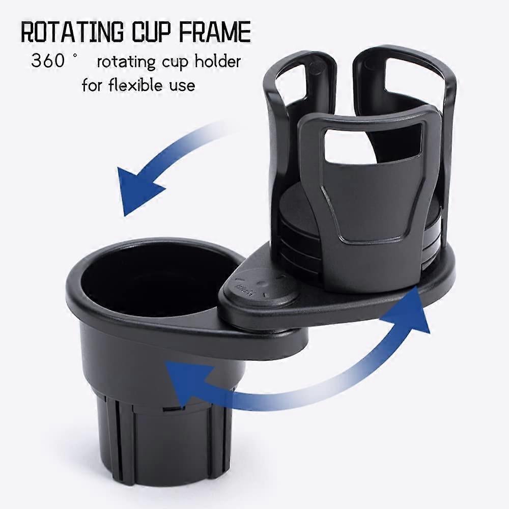 2-in-1 Car Cup Holder Expander - Adjustable Multifunctional Organizer for Travel Use - Image 4
