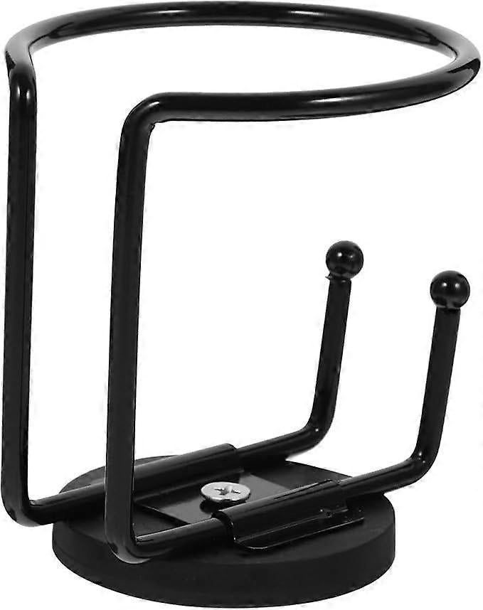 Iron Car Cup Holder - Black Trolley Drink Holder for Vehicle Use - Image 1