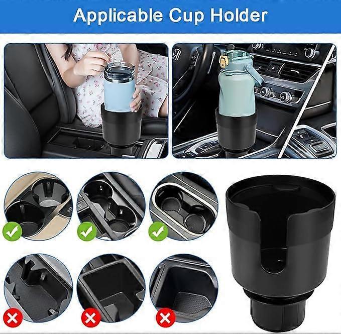 Adjustable Universal Car Cup Holder - Can Holder for Bottle/Drink, Truck Compatible Black - Image 5